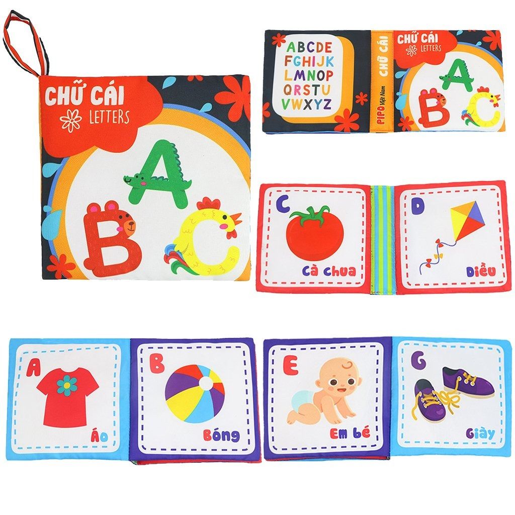  Sách vải sơ sinh Song ngữ PiPoVietnam 