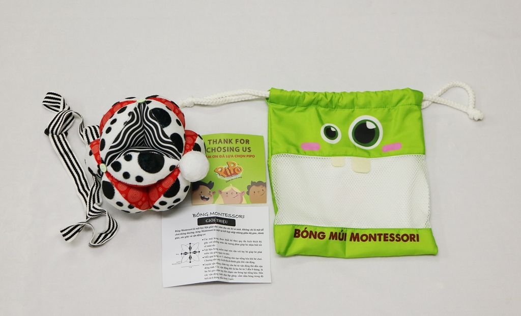  Bóng múi luyện chân montessori Polka Dots Pipovietnam cho bé 0+ 