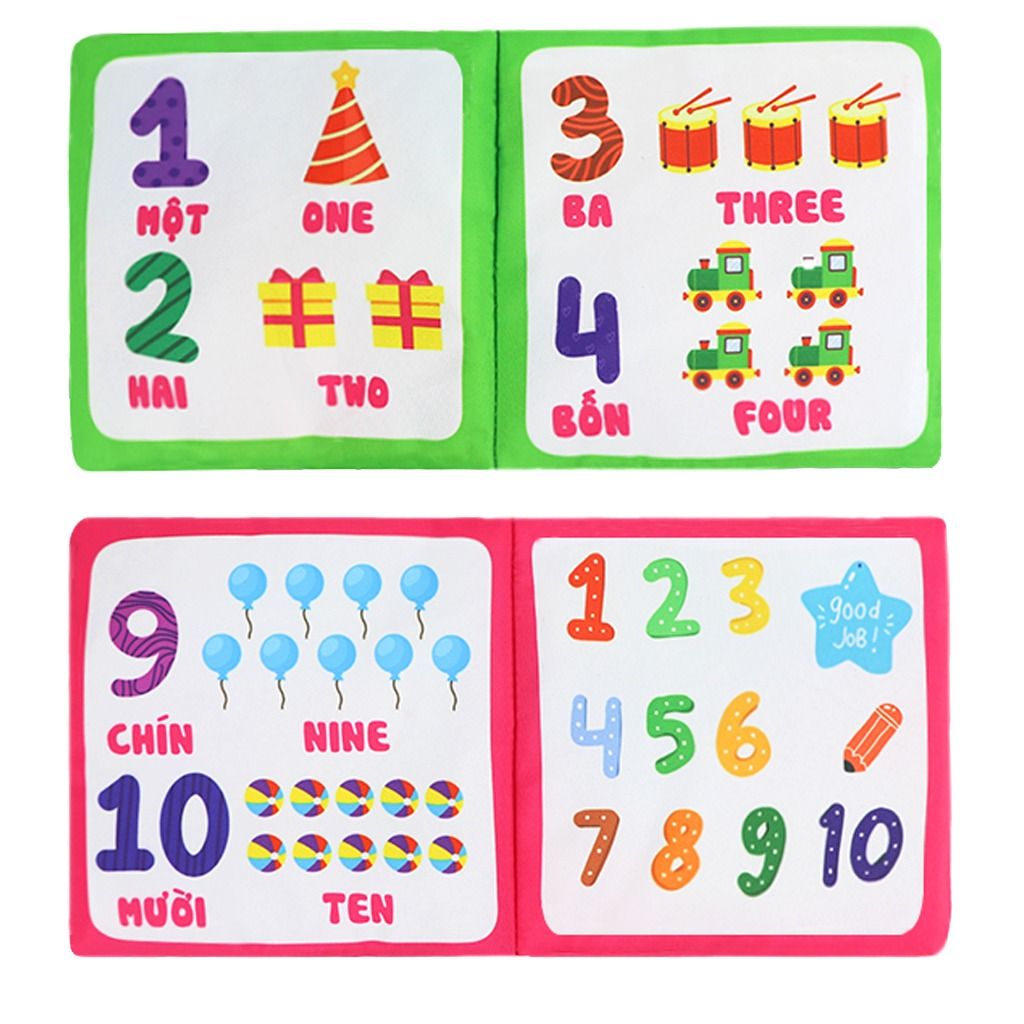  Sách vải sơ sinh Song ngữ PiPoVietnam 