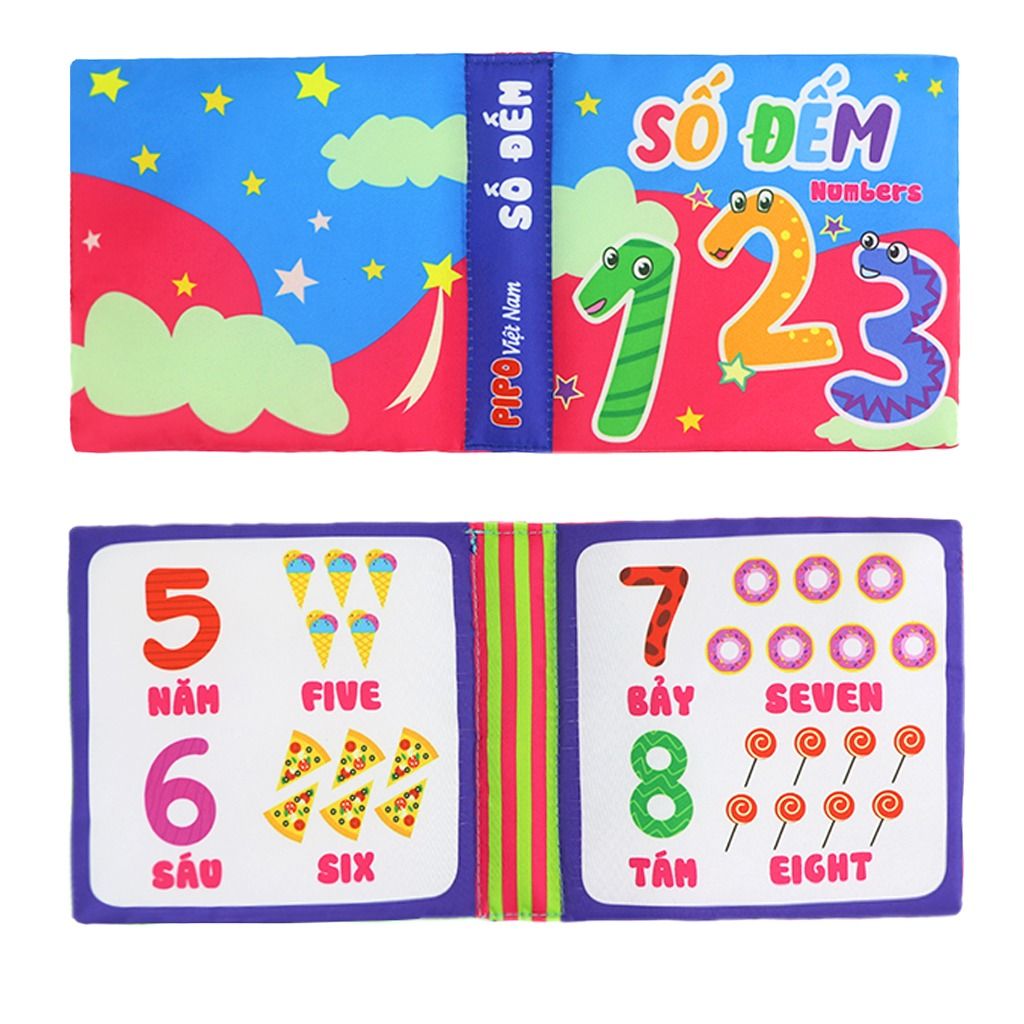  Sách vải sơ sinh Song ngữ PiPoVietnam 