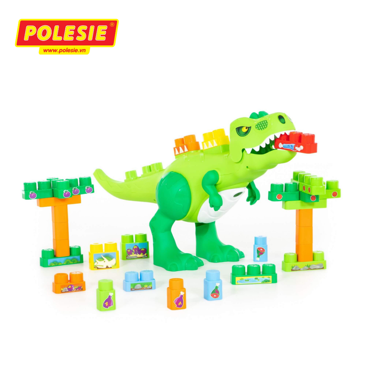  Bộ lắp ráp Khủng long Dino Polesie Toys, siêu to dài 0.7 mét 
