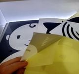  Bộ 6 thẻ decal giấy trắng đen Lalala baby, dán tường, kích thích thị giác trẻ sơ sinh 