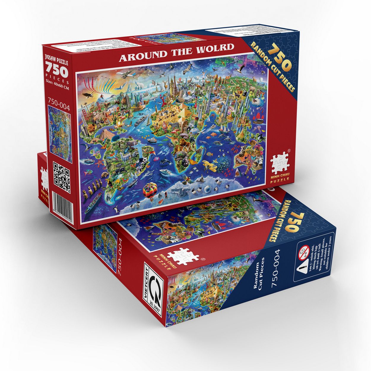  Tranh Xếp Hình Around The World 750 