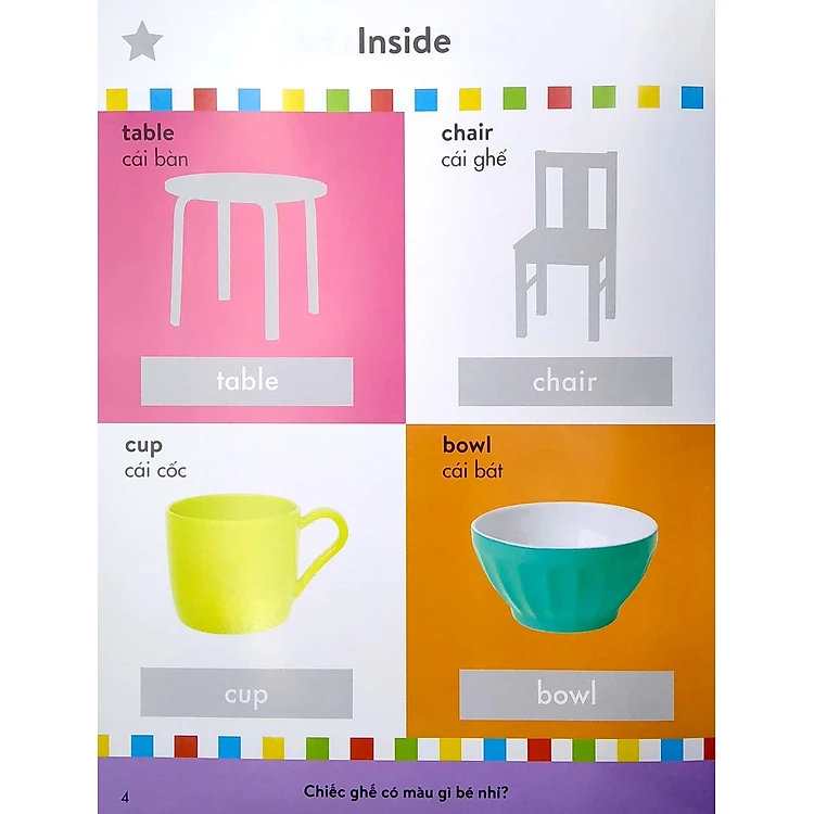  Sách dán hình thông minh - 100 từ vựng đầu tiên của bé 