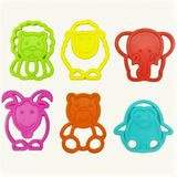  Bộ 6 khuôn nặn đất sét tạo hình động vật 3D MO-BM NARA Thái Lan,  tặng sách hướng dẫn 