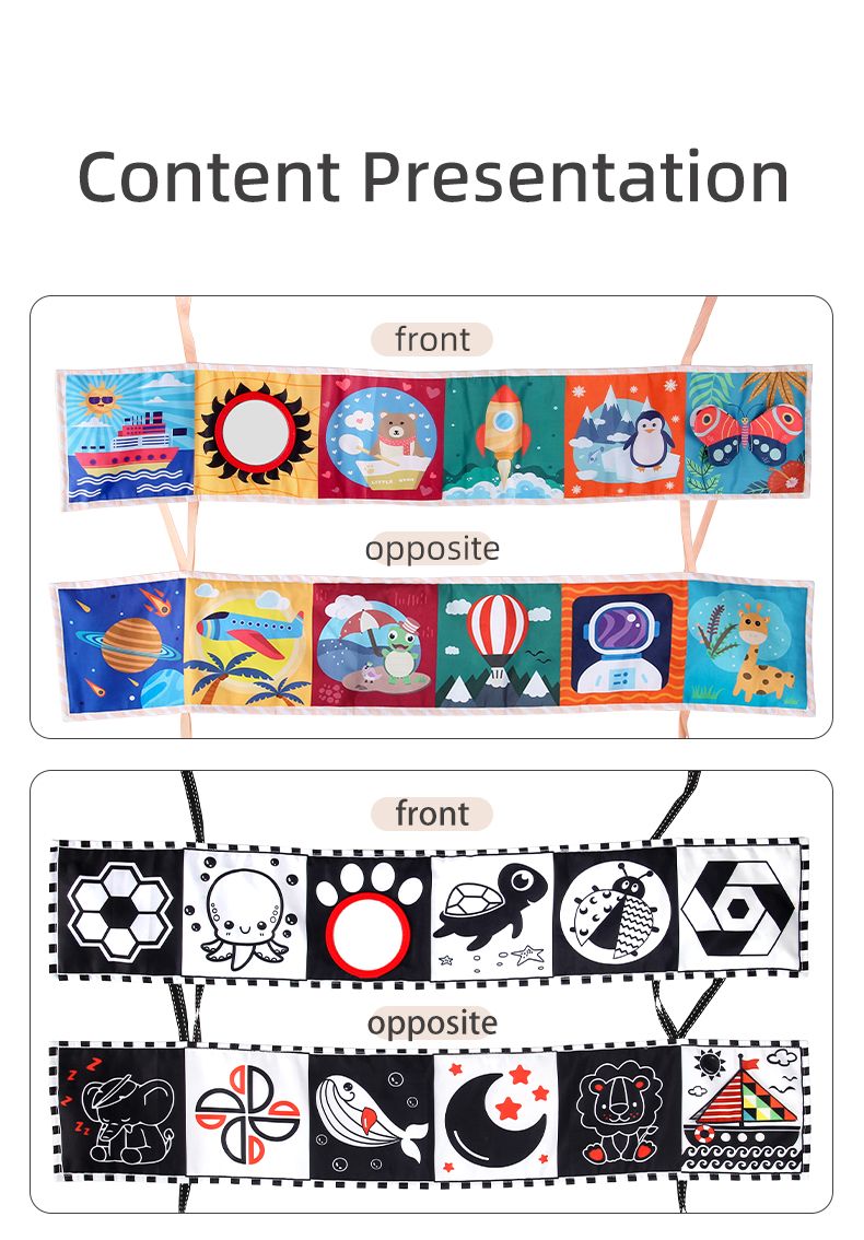  Quây cũi/nôi vải cho bé từ 0-18 tháng phát triển thị giác và trí não 