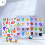  Bảng gấp thông thái song ngữ Lalala baby 96x50cm 