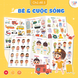  Bảng gấp thông thái song ngữ Lalala baby 96x50cm 