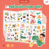  Bảng gấp thông thái song ngữ Lalala baby 96x50cm 