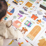  Bảng gấp thông thái song ngữ Lalala baby 96x50cm 