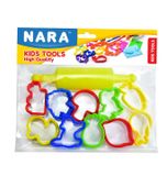  Bộ 10 khuôn nặn đất sét tạo hình Nara, tặng cây lăn cho bé 