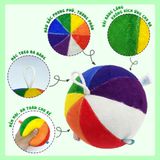  Bóng vải 8 múi rainbow Pipovietnam cho bé từ 6 tháng 