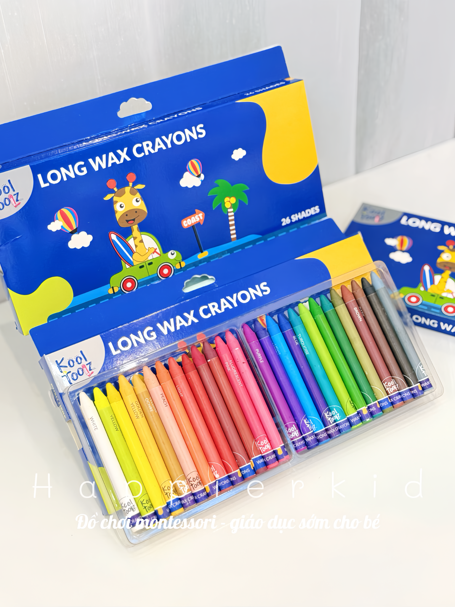  Hộp 26 Bút Sáp Màu - Kool Toolz Thương Hiệu Ấn Độ 