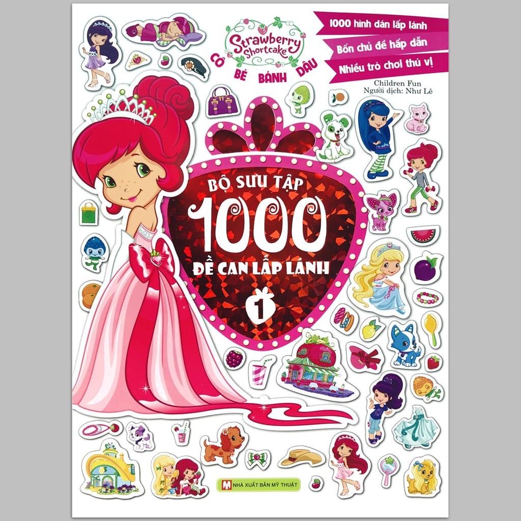  Sách 1000 decal sticker công chúa lấp lánh 