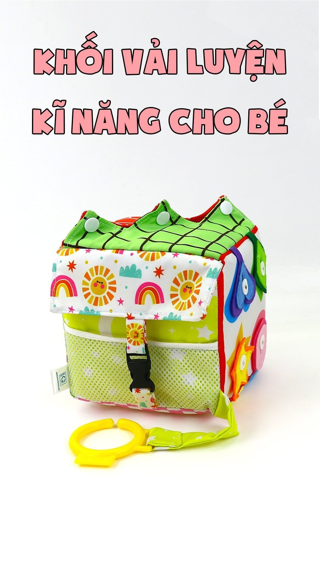  Khối vải bận rộn Busy Toys Montessori cho bé từ 2 tuổi Pipovietnam 