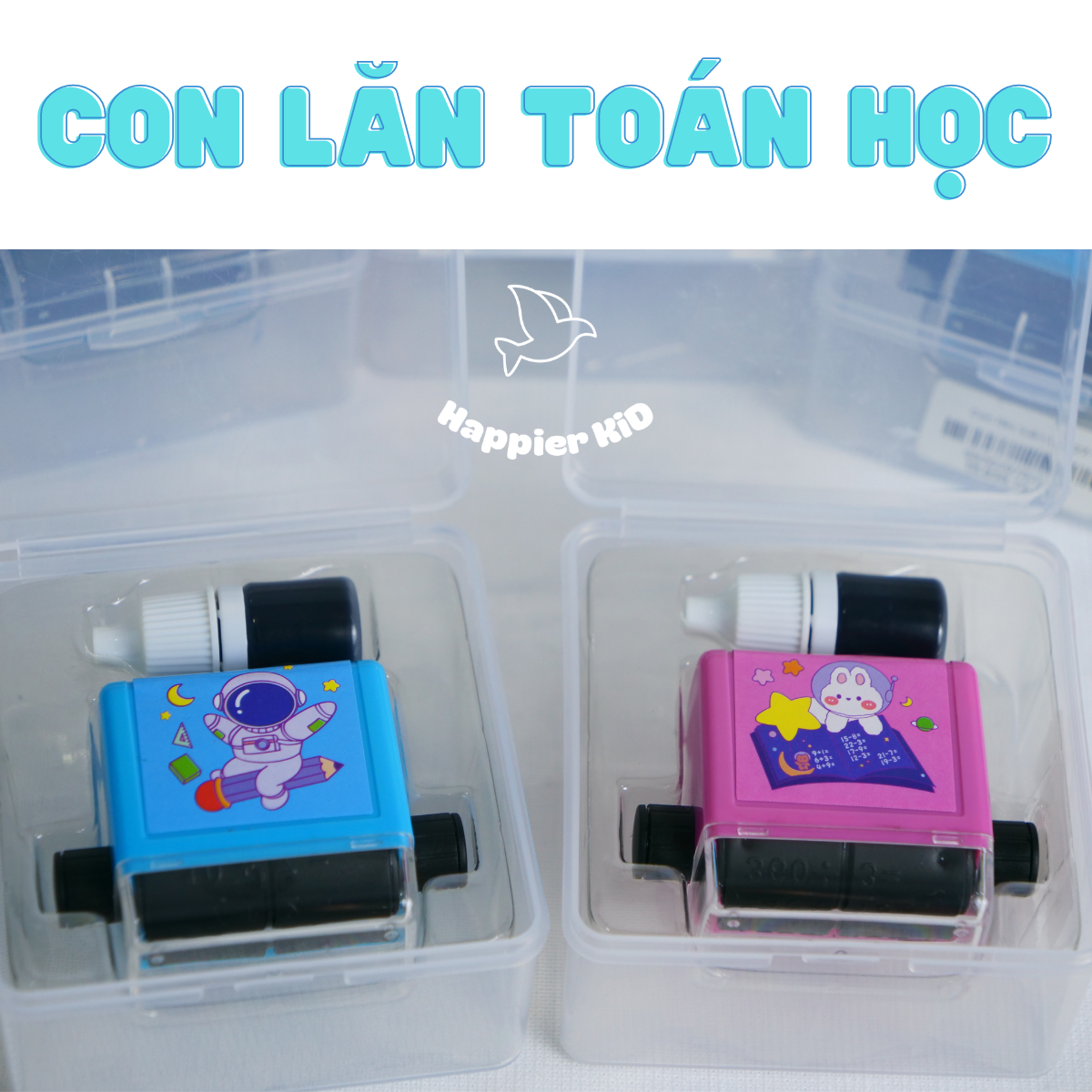  Con lăn phép tính tặng kèm mực, hỗ trợ học toán cộng trừ nhân chia 