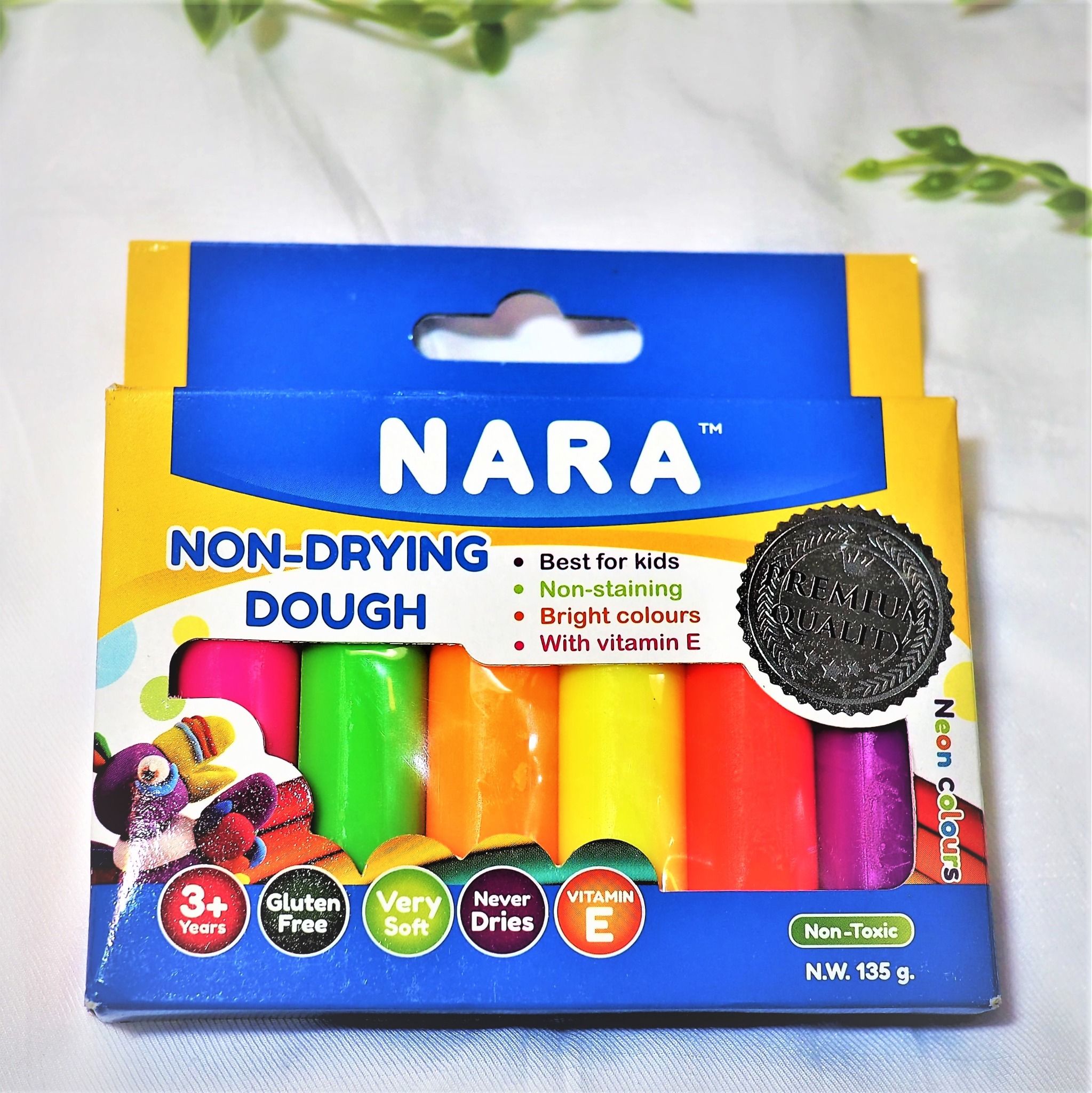  Hộp 6 màu đất nặn Nara Premium Thái Lan - không khô, không dính tay 