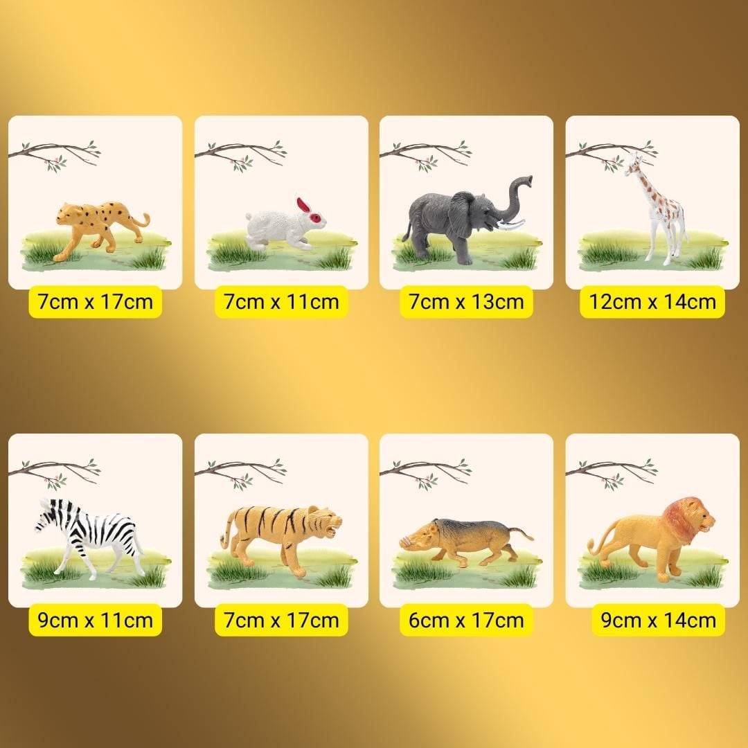  Đồ chơi mô hình 8 ĐỘNG VẬT RỪNG Hoàng Thu HT7503 