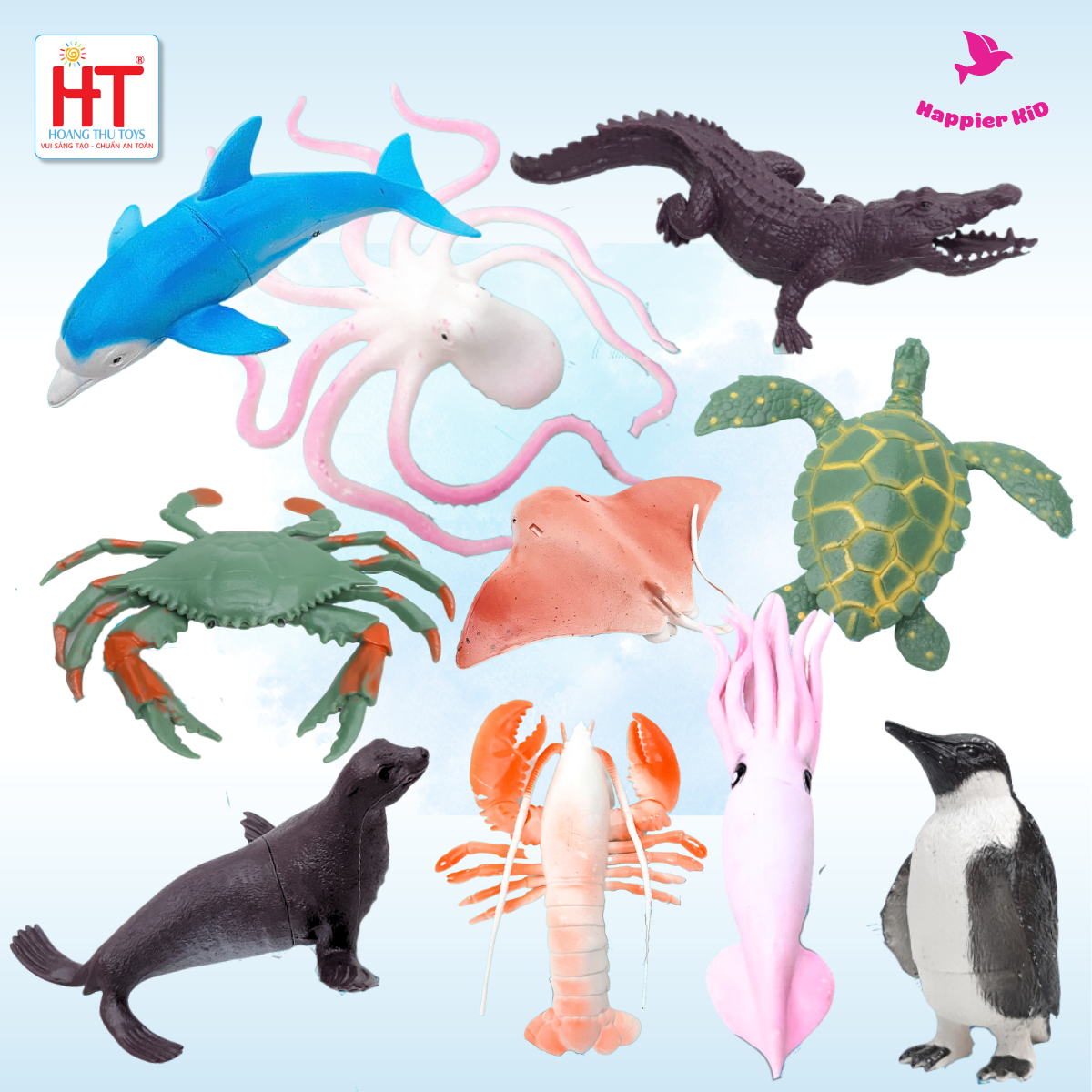  Đồ chơi mô hình 10 ĐỘNG VẬT BIỂN Hoàng Thu HT7506 