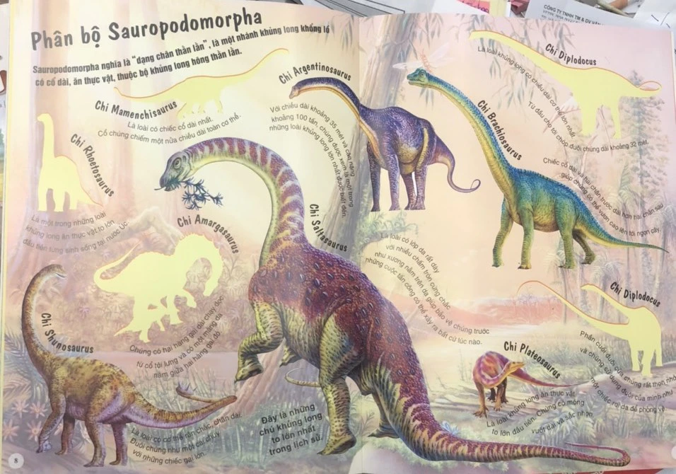  Sách Sticker Cho Bé - Hình dán sống động các loài khủng long 