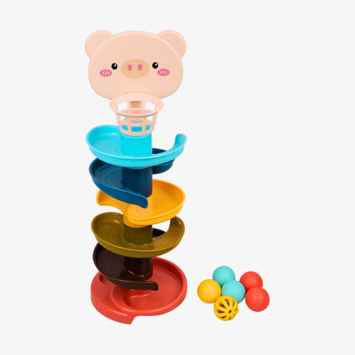  Tháp thả banh tư duy giúp bé phối hợp tay mắt Hoàng Thu 