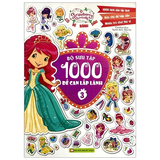  Sách 1000 decal sticker công chúa lấp lánh 