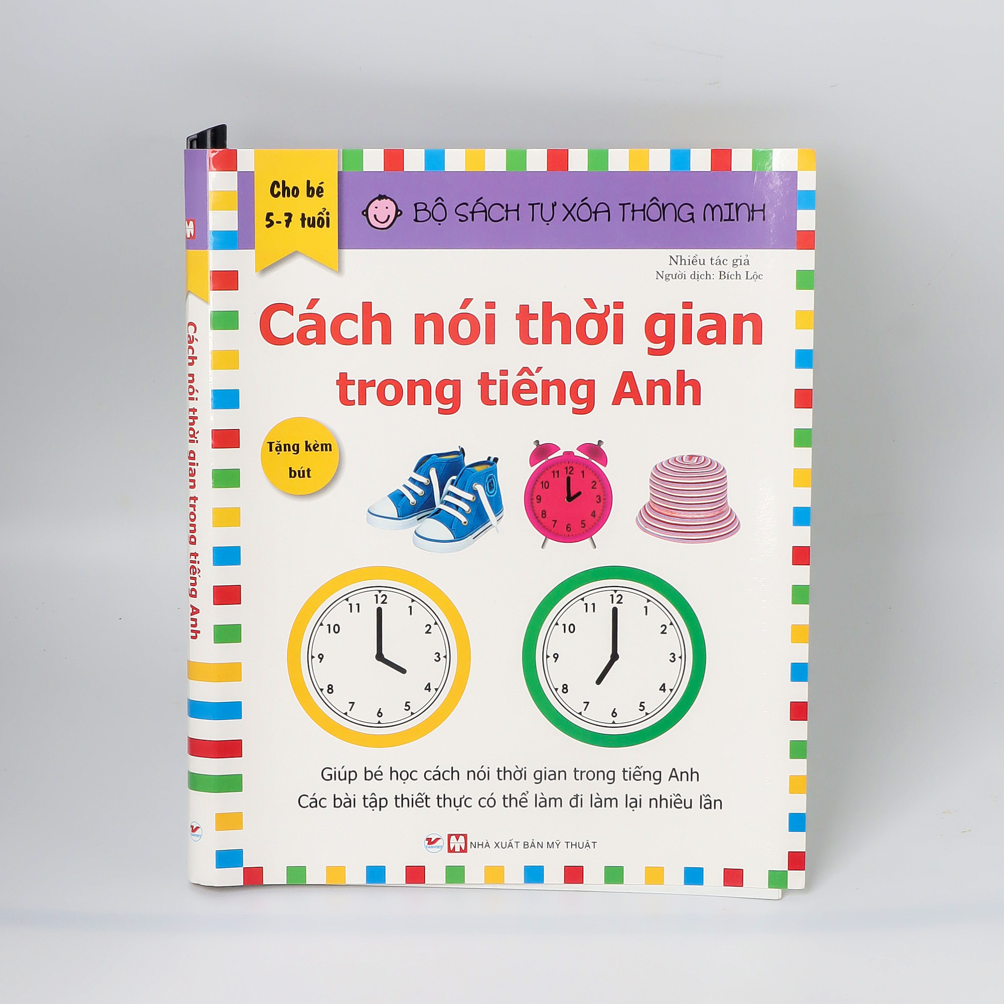  Bộ sách tự xóa thông minh - Cách nói thời gian trong tiếng anh 