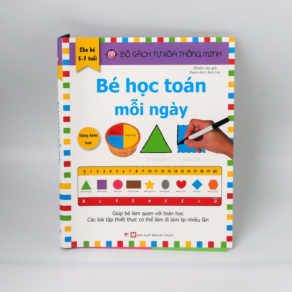  Bộ sách tự xóa thông minh - Bé học toán mỗi ngày 