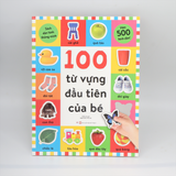  Sách dán hình thông minh - 100 từ vựng đầu tiên của bé 