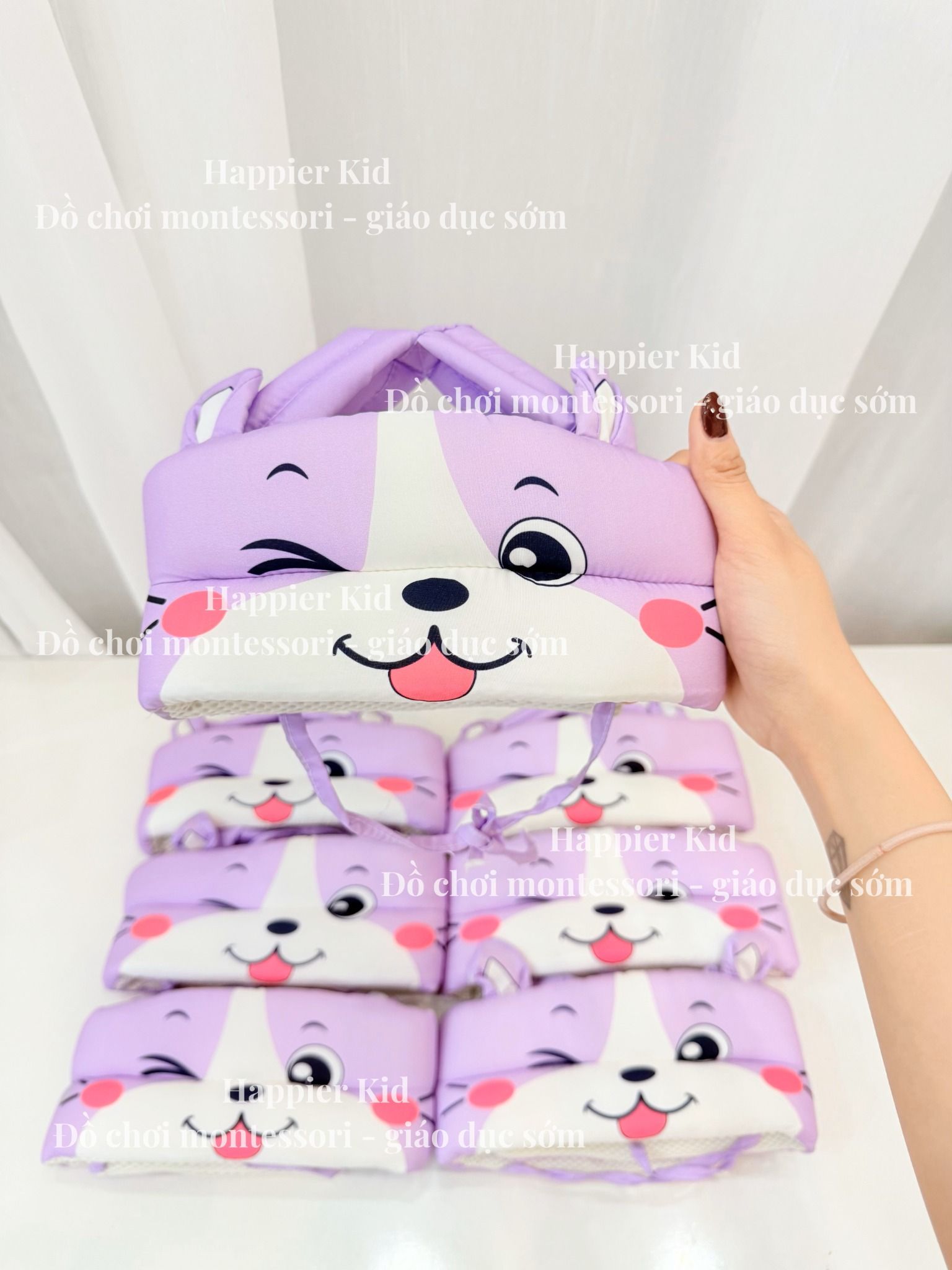  Mũ (nón bảo hộ) bảo vệ đầu cho bé tập đi, chống va đập - Pipo Vietnam 