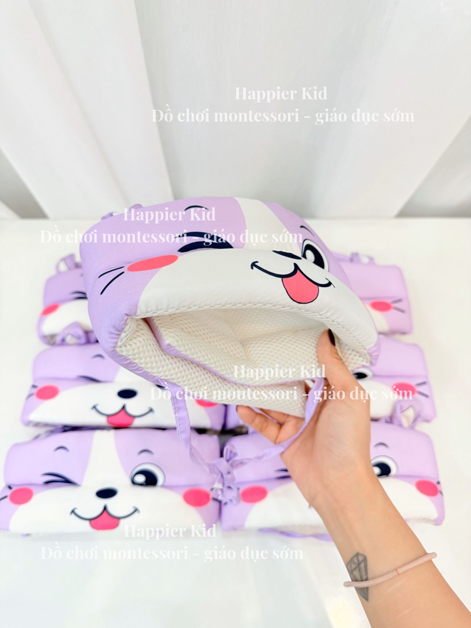  Mũ (nón bảo hộ) bảo vệ đầu cho bé tập đi, chống va đập - Pipo Vietnam 