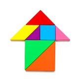  Đồ chơi gỗ ghép hình tangram 7 miếng winwintoys, kèm sách hướng dẫn 