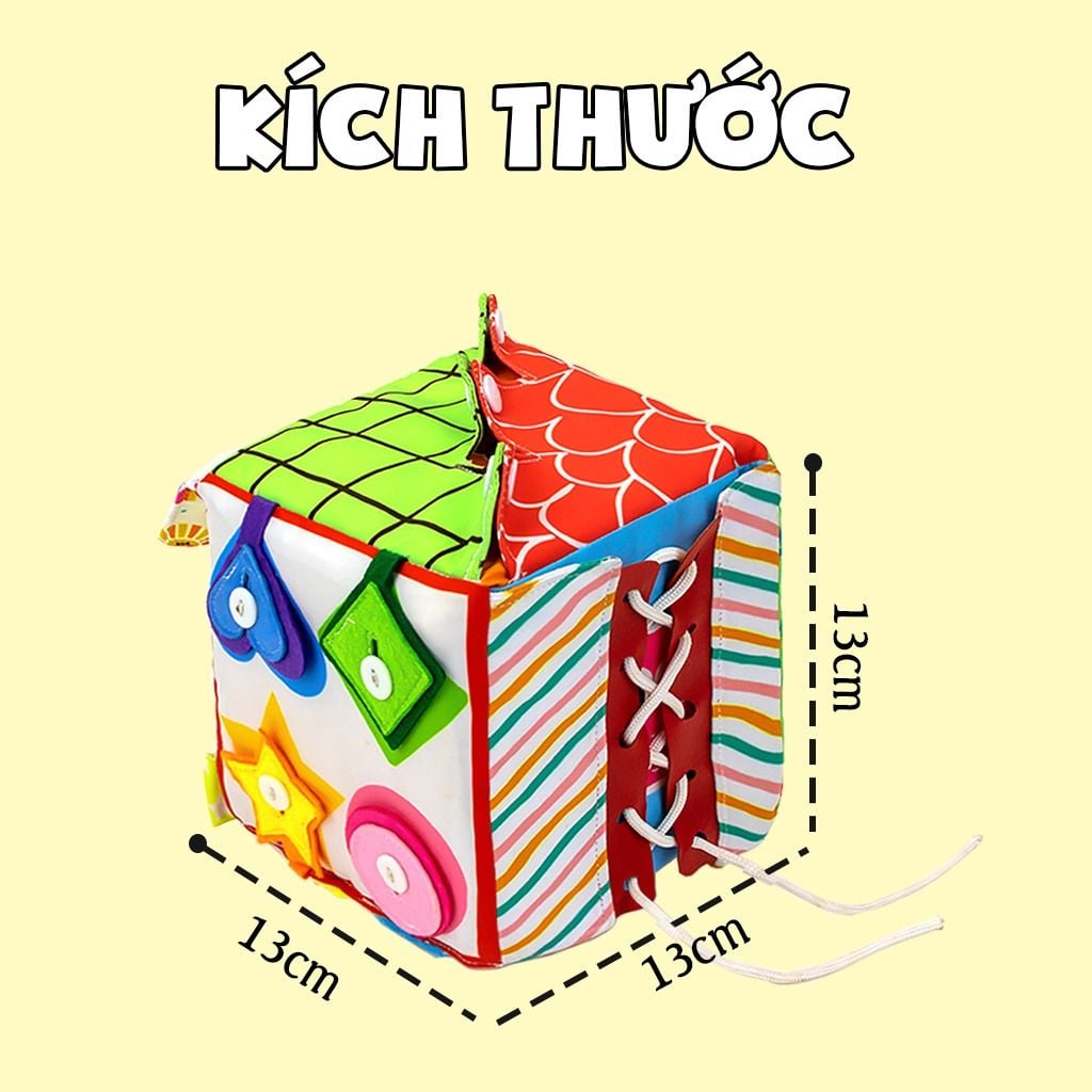  Khối vải bận rộn Busy Toys Montessori cho bé từ 2 tuổi Pipovietnam 