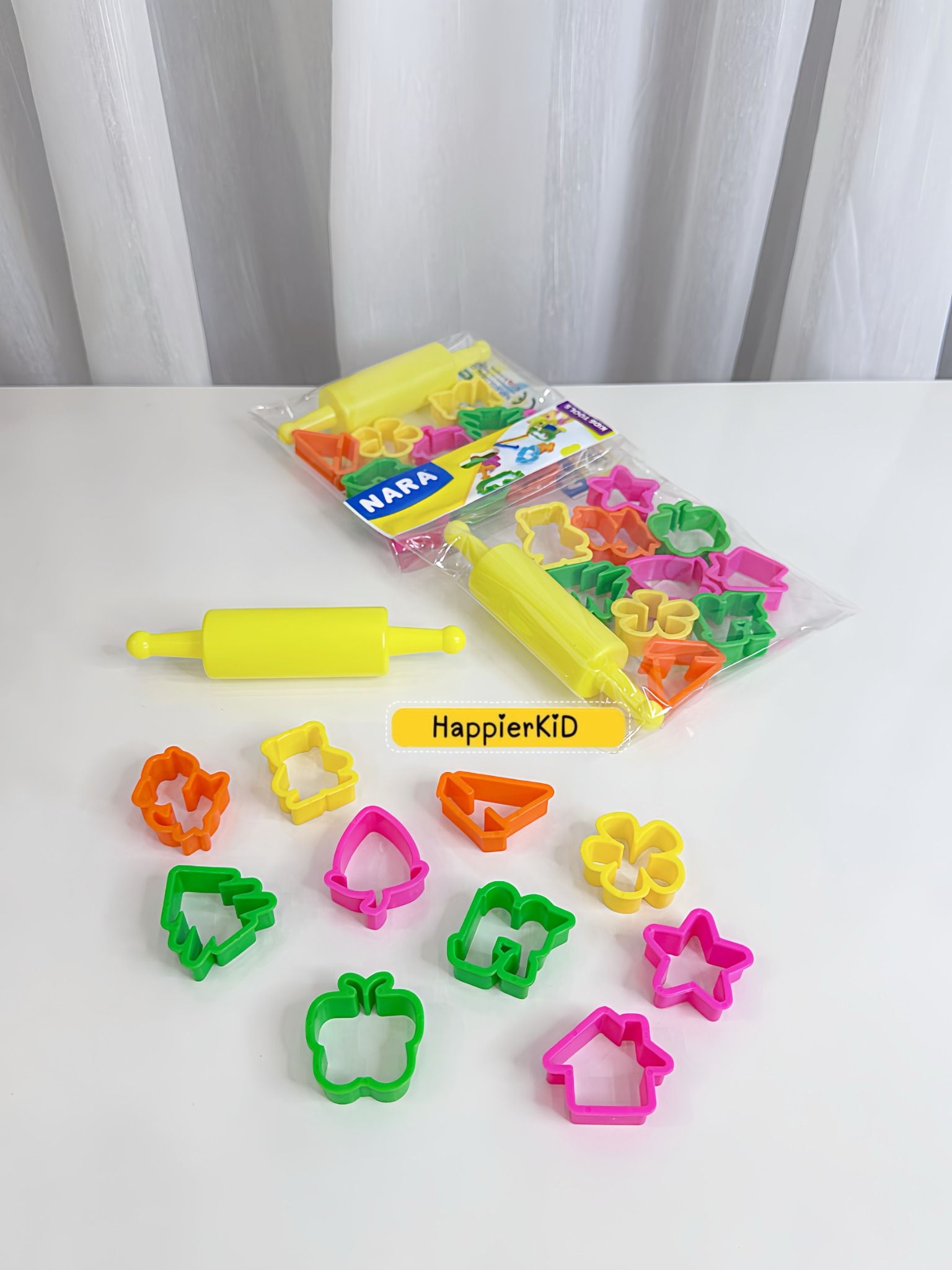  Bộ 10 khuôn nặn đất sét tạo hình Nara, tặng cây lăn cho bé 