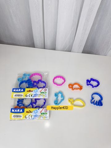  6 khuôn nặn tạo hình đất sét chủ đề động vật biển Sea World Nara Thái Lan 