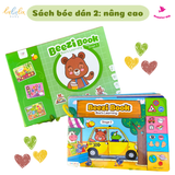  Học liệu bóc dán beezi book montessori Lalala baby nhiều chủ đề đa dạng, song ngữ Anh Việt 
