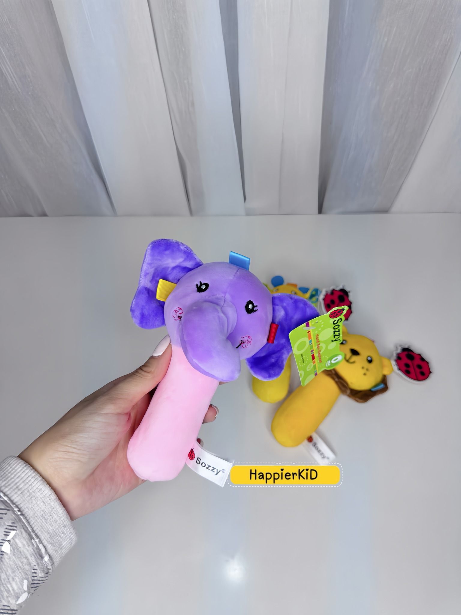  Lục lạc Baby Rattle cầm tay Sozzy, ngộ nghĩnh, có âm thanh 