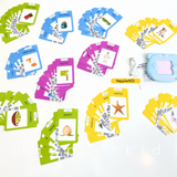  Máy đọc thẻ flashcard tiếng Anh 112 thẻ 224 từ vựng, sạc cổng USB 