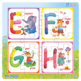  Xếp hình 20 mảnh: Bảng chữ cái ( đủ từ a-z ) 