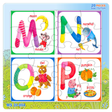  Xếp hình 20 mảnh: Bảng chữ cái ( đủ từ a-z ) 