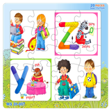  Xếp hình 20 mảnh: Bảng chữ cái ( đủ từ a-z ) 