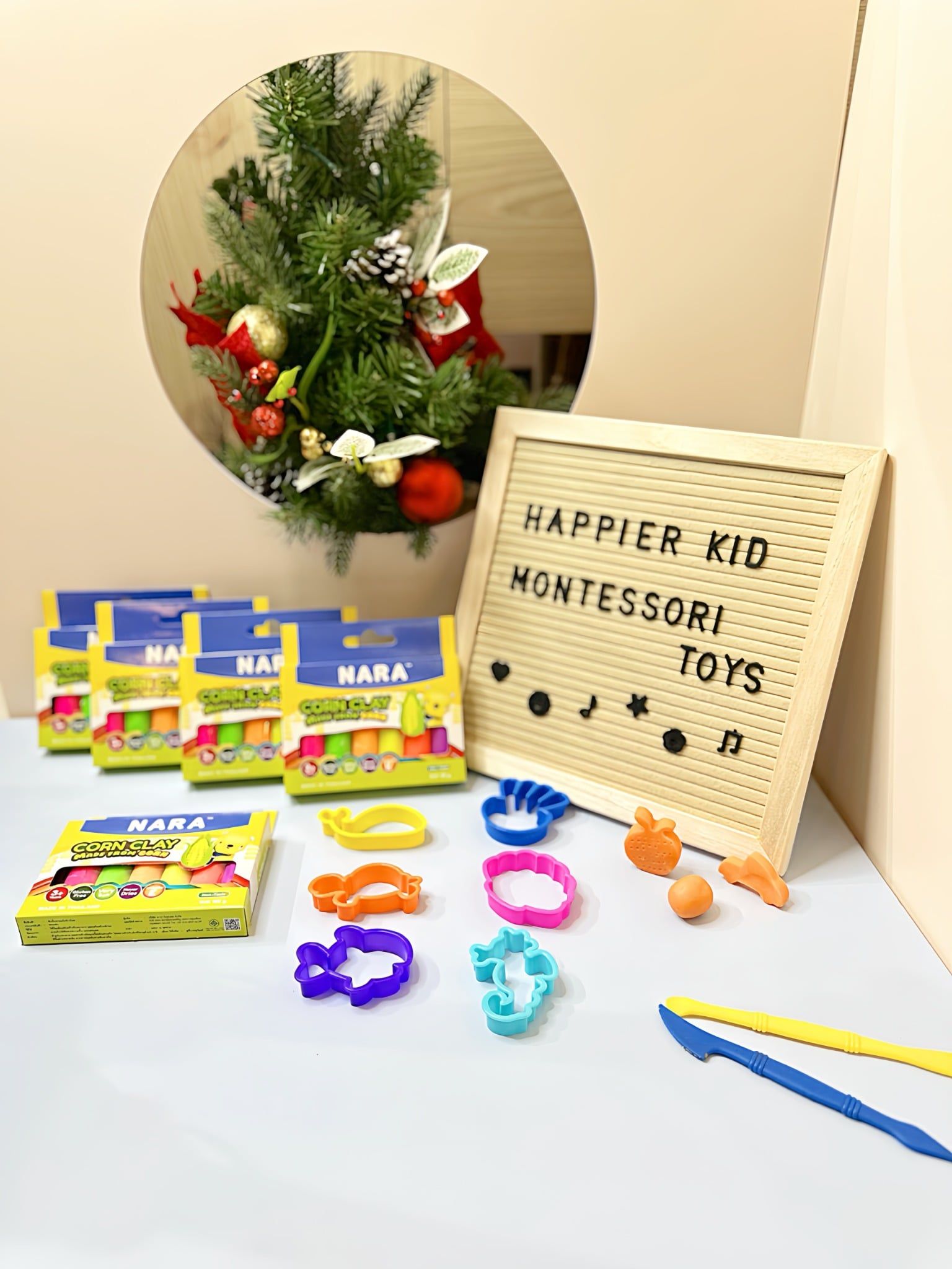  Hộp 6 màu đất nặn Nara Premium Thái Lan - không khô, không dính tay 