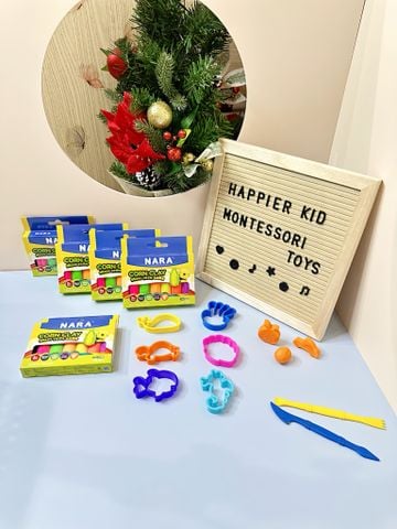  Hộp 6 màu đất nặn Nara Premium Thái Lan - không khô, không dính tay 