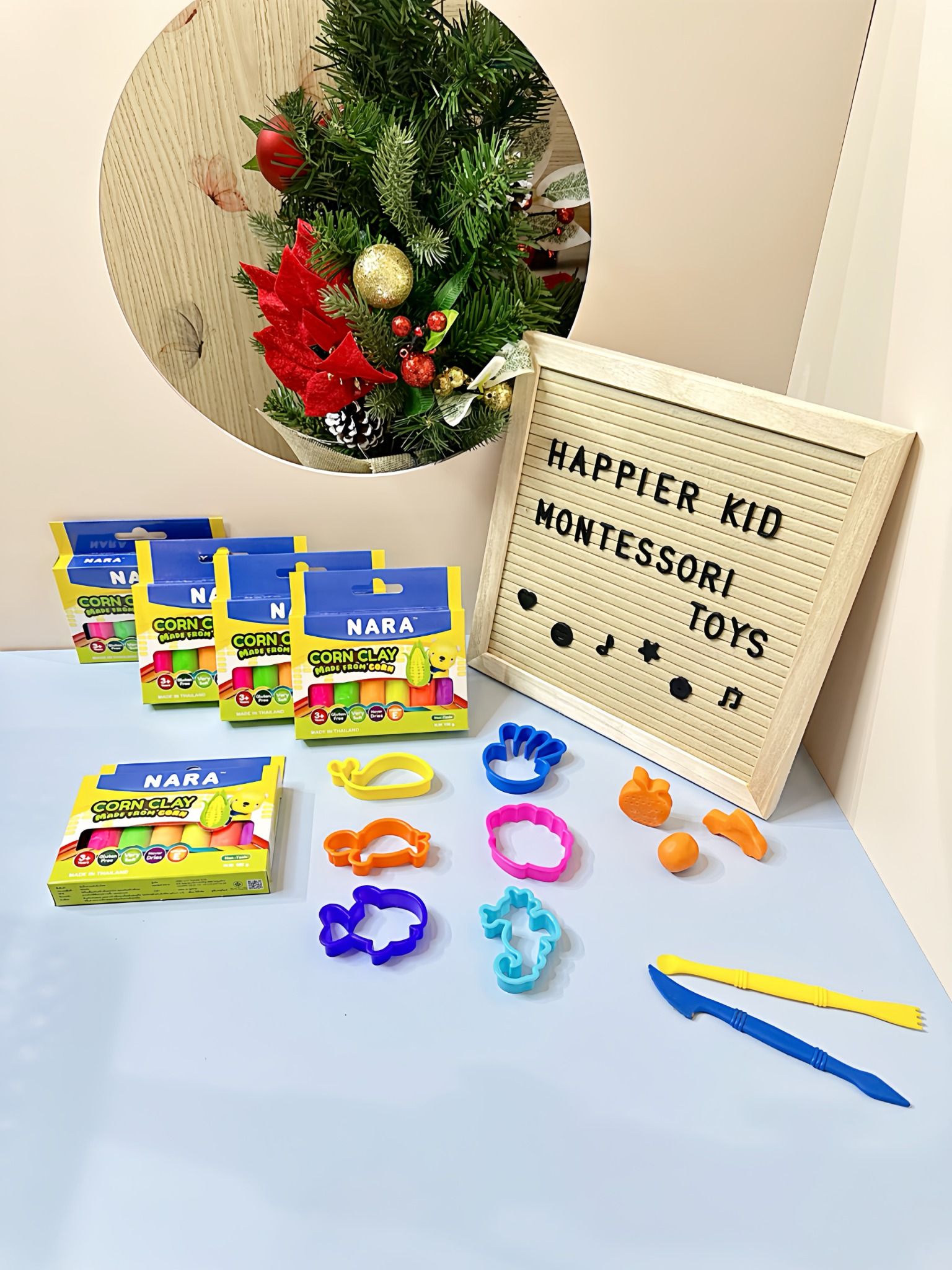  Hộp 6 màu đất nặn Nara Premium Thái Lan - không khô, không dính tay 