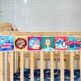  Quây cũi/nôi vải cho bé từ 0-18 tháng phát triển thị giác và trí não 