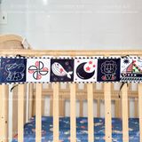  Quây cũi/nôi vải cho bé từ 0-18 tháng phát triển thị giác và trí não 