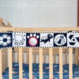  Quây cũi/nôi vải cho bé từ 0-18 tháng phát triển thị giác và trí não 