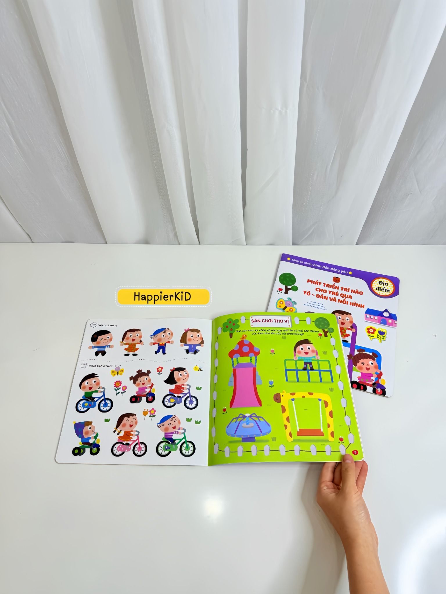  Sách Phát triển trí não cho trẻ qua tô -dán và nối hình 