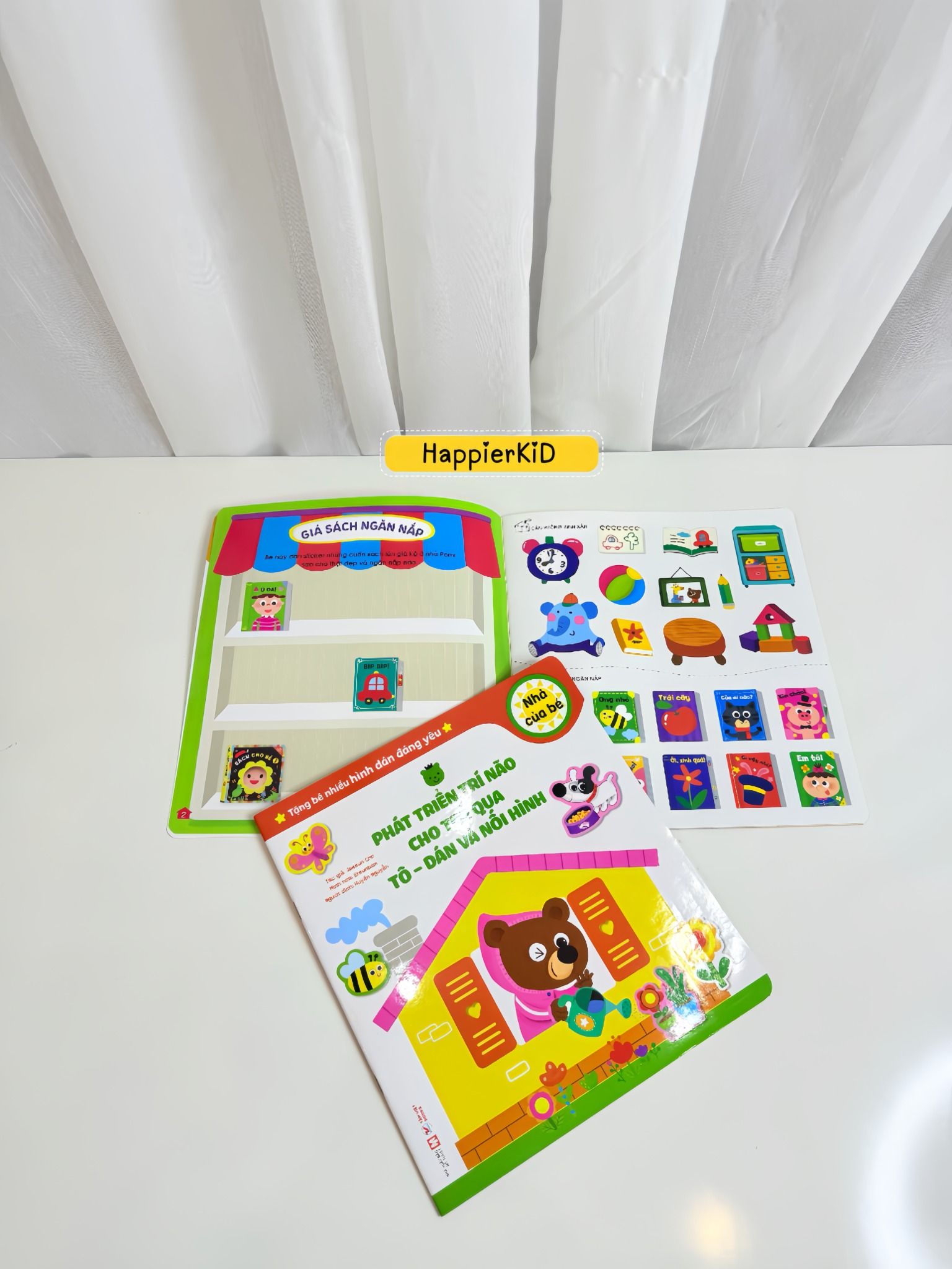  Sách Phát triển trí não cho trẻ qua tô -dán và nối hình 