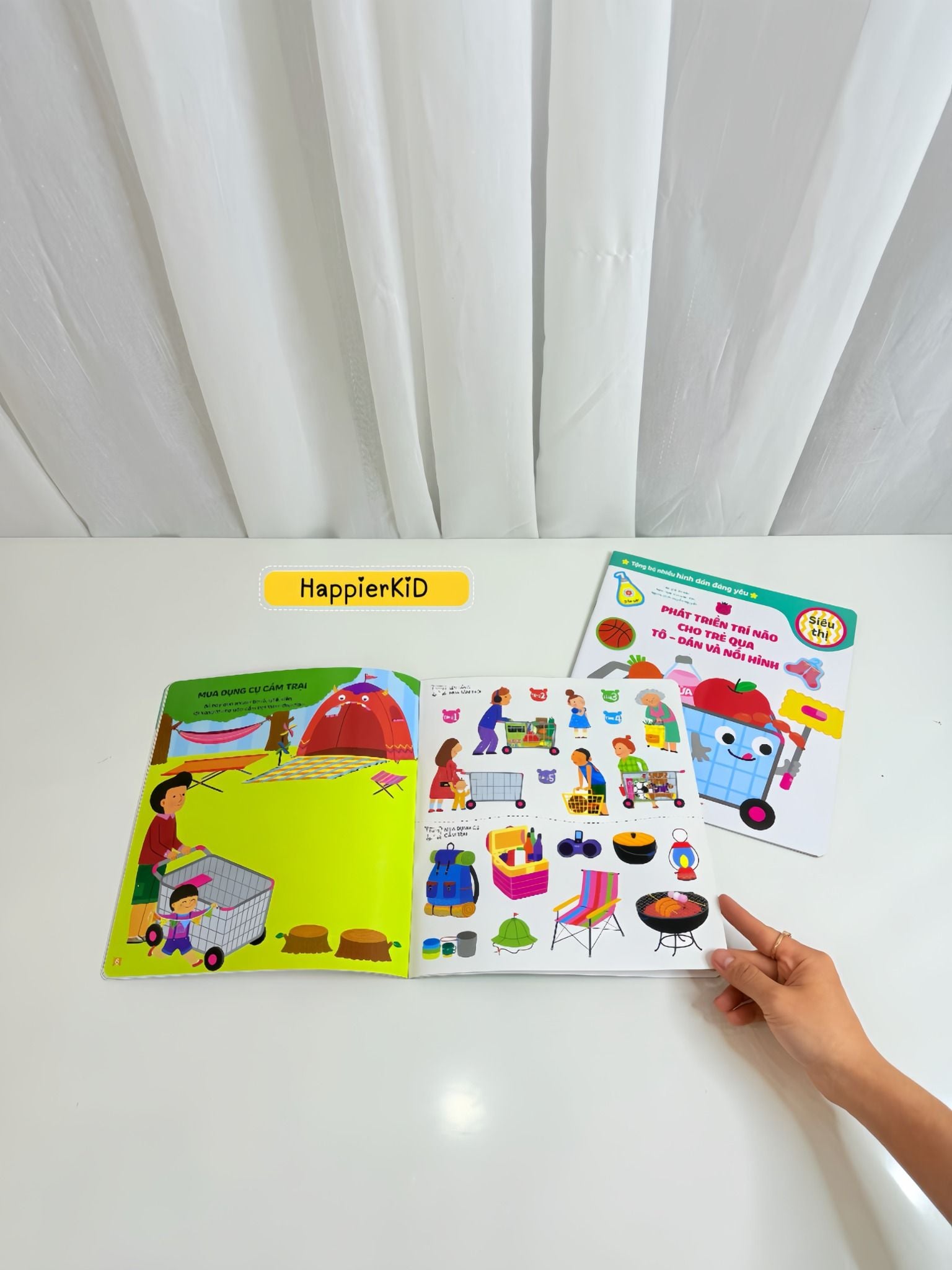  Sách Phát triển trí não cho trẻ qua tô -dán và nối hình 